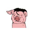 動くイケメンの豚（個別スタンプ：19）