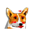 corgi KOBE's dog face（個別スタンプ：3）