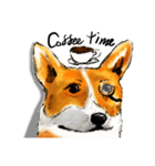 corgi KOBE's dog face（個別スタンプ：8）