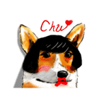 corgi KOBE's dog face（個別スタンプ：13）