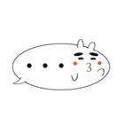 ふきだしのうさぎ（個別スタンプ：10）
