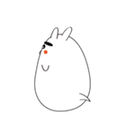 ふきだしのうさぎ（個別スタンプ：14）