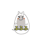 ふきだしのうさぎ（個別スタンプ：25）