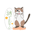 シャムトラ猫-2-「力いっぱい前向き」編（個別スタンプ：32）