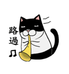 Black and white cat (Ou bei cat)（個別スタンプ：5）