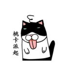 Black and white cat (Ou bei cat)（個別スタンプ：8）