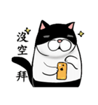 Black and white cat (Ou bei cat)（個別スタンプ：25）