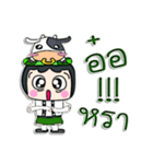 Hello my name is Tanaka. ^_^（個別スタンプ：16）