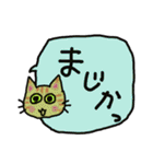 吹き出しの可愛い猫（個別スタンプ：6）