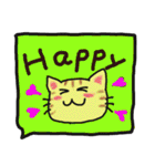 吹き出しの可愛い猫（個別スタンプ：24）