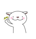 ハート鼻の白やぎさん（個別スタンプ：3）