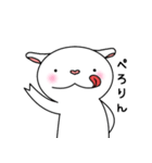 ハート鼻の白やぎさん（個別スタンプ：13）