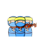 頑張る少年忍者スタンプ（個別スタンプ：8）