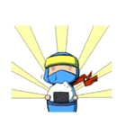 頑張る少年忍者スタンプ（個別スタンプ：14）