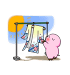 ムーちゃん - かわいいピンクなブタちゃん（個別スタンプ：37）