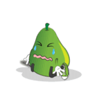 Set of Green Pear Faces Animated（個別スタンプ：3）