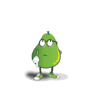 Set of Green Pear Faces Animated（個別スタンプ：11）