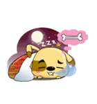 A Cute Dog - Relaxing（個別スタンプ：23）