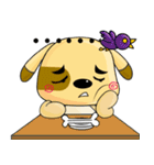 A Cute Dog - Relaxing（個別スタンプ：36）