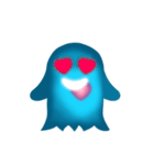 かわいいHeart-Glowing Ghost（アニメ）（個別スタンプ：9）