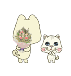 Meow Meow ＆ Lim Lim 's Love story（個別スタンプ：37）