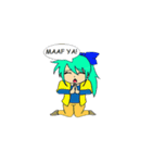 Yak ＆ Yuk - The Happy Twin Couple（個別スタンプ：9）