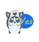 Husky thirty-three - dogs daily（個別スタンプ：37）