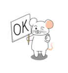 klik the white mouse（個別スタンプ：25）