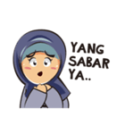 Cute fun hijab（個別スタンプ：9）