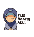 Cute fun hijab（個別スタンプ：11）