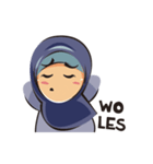 Cute fun hijab（個別スタンプ：12）