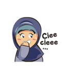 Cute fun hijab（個別スタンプ：18）