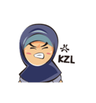 Cute fun hijab（個別スタンプ：27）