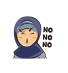 Cute fun hijab（個別スタンプ：36）