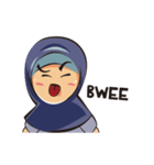 Cute fun hijab（個別スタンプ：37）