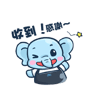 Cleanaholic - Elephant JJ's Diary（個別スタンプ：8）