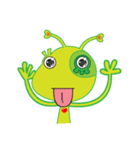 Happy Green Lizard（個別スタンプ：2）