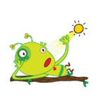 Happy Green Lizard（個別スタンプ：13）