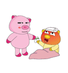 One of us: The Plump Pink, Love ！（個別スタンプ：19）