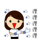 CUSTOMER SERVISE GIRL（個別スタンプ：1）