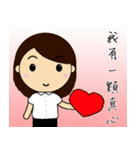 CUSTOMER SERVISE GIRL（個別スタンプ：5）