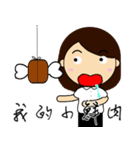 CUSTOMER SERVISE GIRL（個別スタンプ：28）