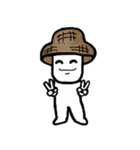 A man in many hats(English version)（個別スタンプ：35）