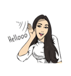 Hilariously fabulous ( Office girl )（個別スタンプ：1）
