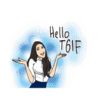 Hilariously fabulous ( Office girl )（個別スタンプ：16）