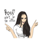 Hilariously fabulous ( Office girl )（個別スタンプ：31）