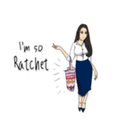 Hilariously fabulous ( Office girl )（個別スタンプ：38）