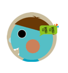 the blue boy（個別スタンプ：8）