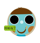 the blue boy（個別スタンプ：21）