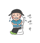 A chubby girl of daily life（個別スタンプ：22）